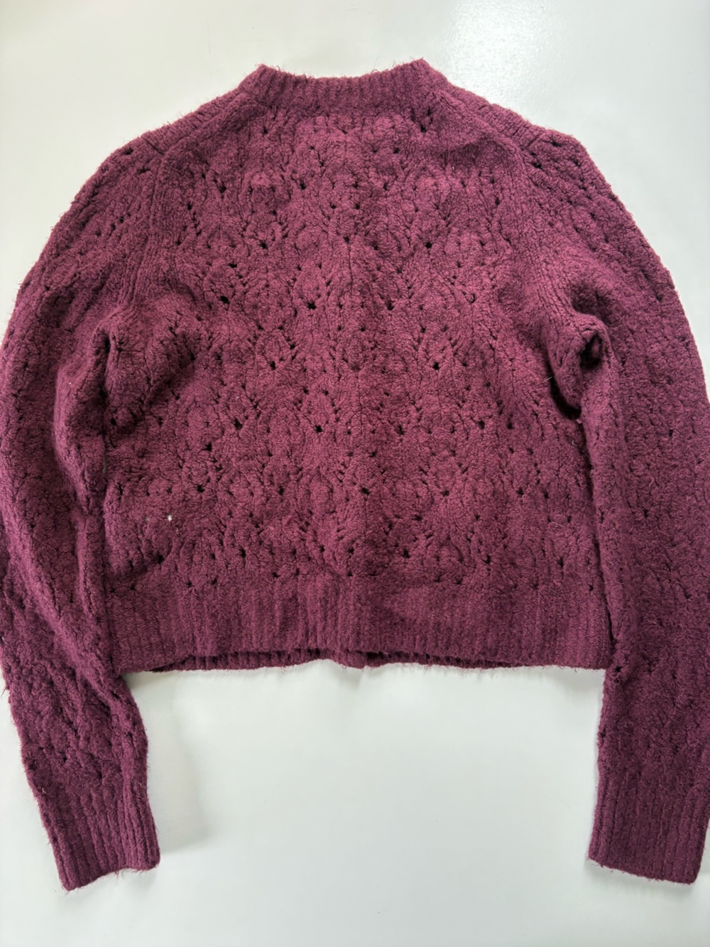 Madewell 2025 Pointelle-Stitch Cardigan in Cotton Blend - Picture 9 of 9